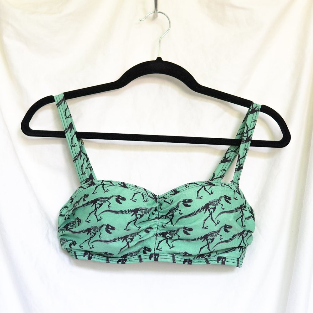 Retro dinosaur bikini top